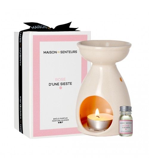 Brûle parfum céramique rose maison de senteurs